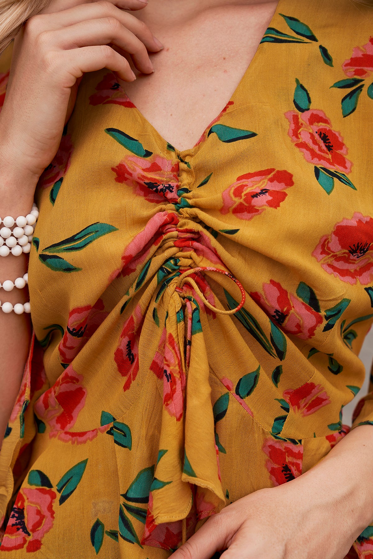 Floral Yellow Top